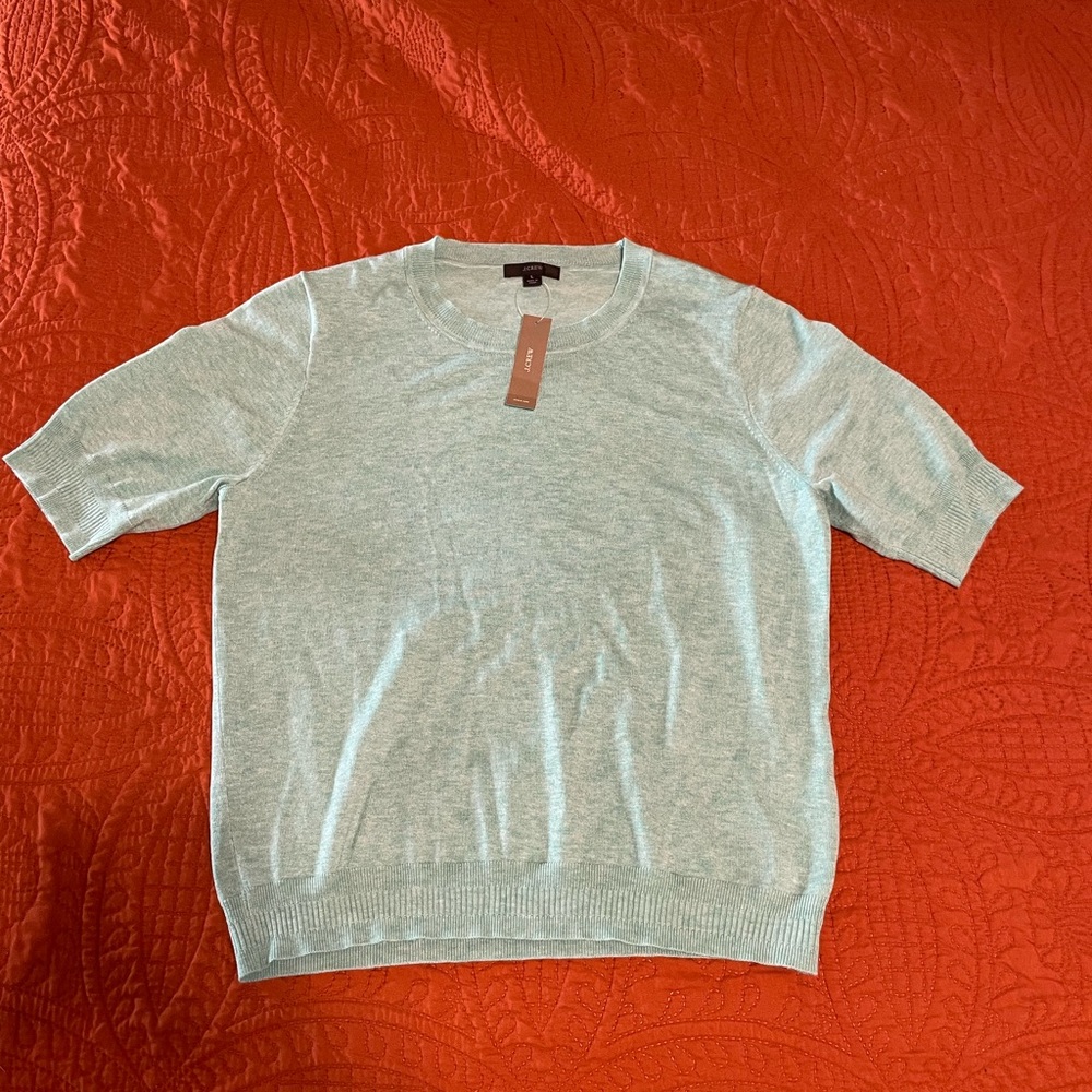 J. Crew Seafoam Green Crewneck Knit Top